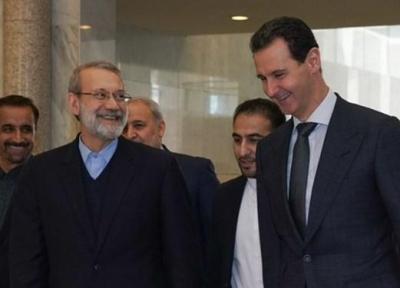 لاریجانی با رئیس جمهور سوریه در دمشق دیدار کرد