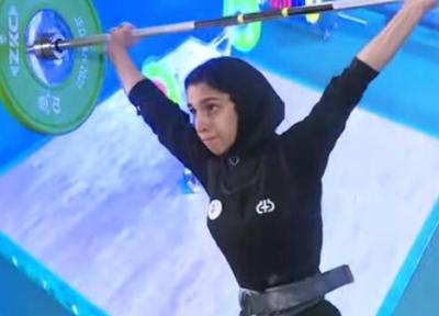 دختر وزنه بردار ایران در قهرمانی نوجوانان دنیا اوت شد